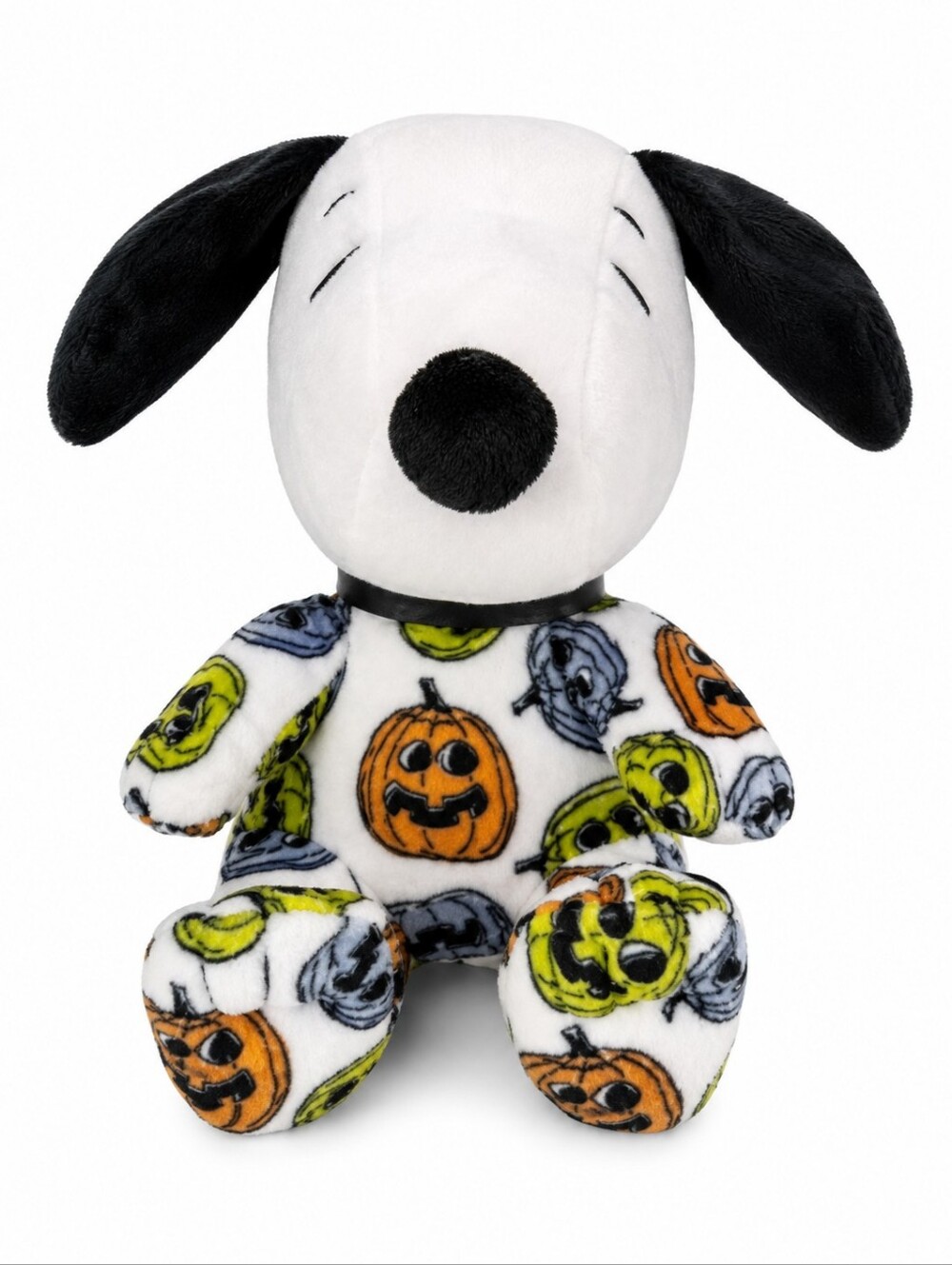 Hallmark Peanuts Snoopy Halloween Plush Pumpkin Print Stuffed Animal 6"